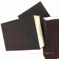 Abrasive sponge block pad for sanding